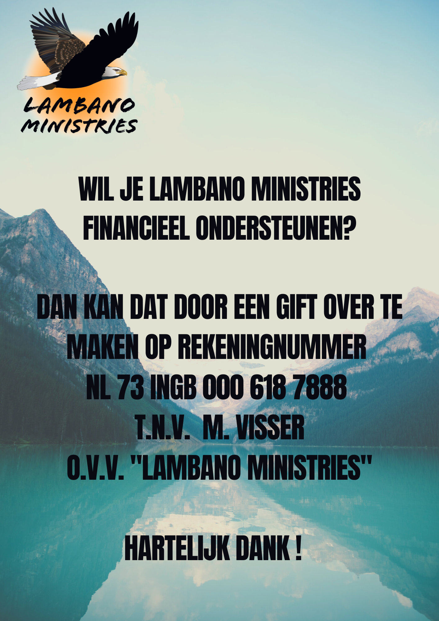 Lambano Ministries - flyer gift